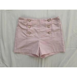 Janie and Jack girls size 10 pink front button shorts